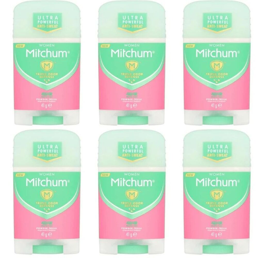 6-PACK Mitchum Deodorant Stick Powder Fresh 41 g